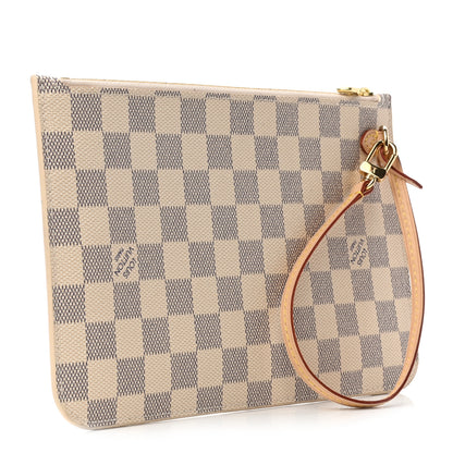 Louis Vuitton Damier Azur Neverfull MM GM Pochette 3 of 7