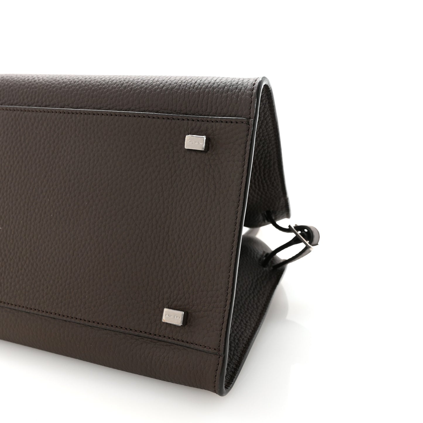Grained Calfskin Soft Margaux 10 Bag Deep Brown