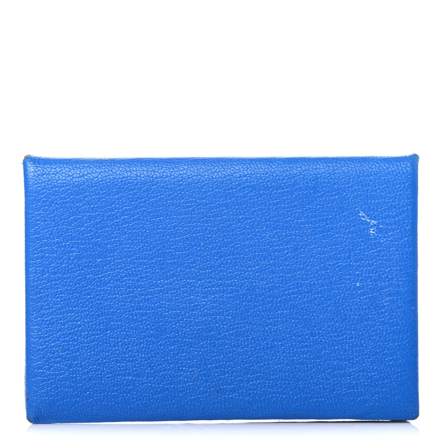 Chevre Mysore Calvi Card Case Bleu Hydra