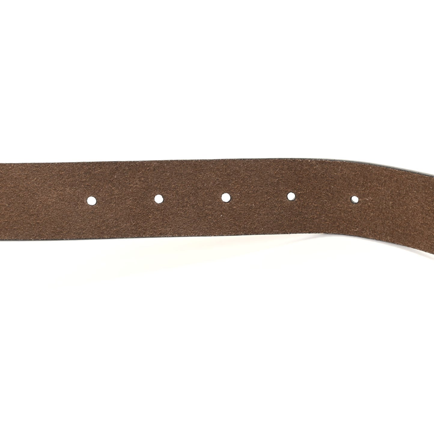 Suede Sculpted GG Belt 90 36 Dark Brown
