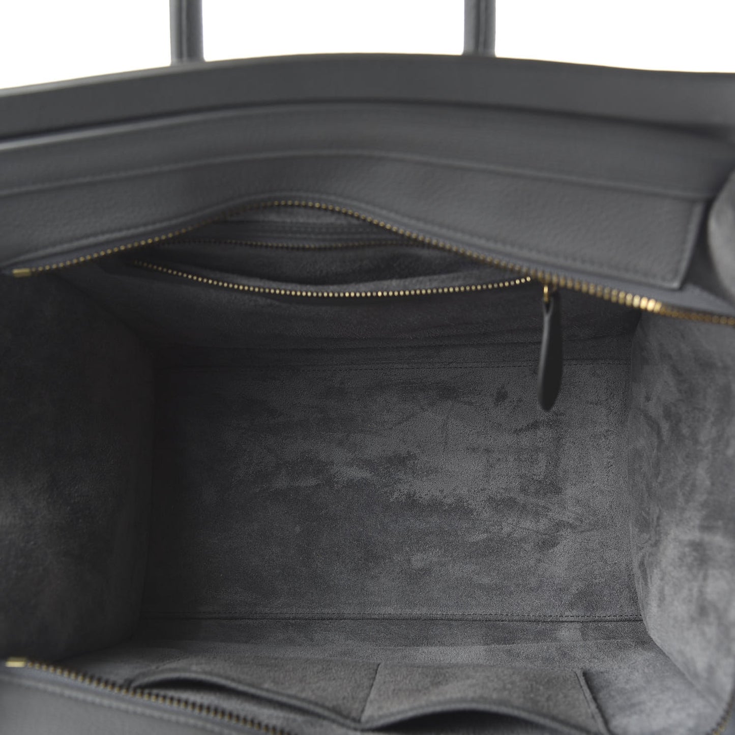 Drummed Calfskin Mini Luggage Kohl