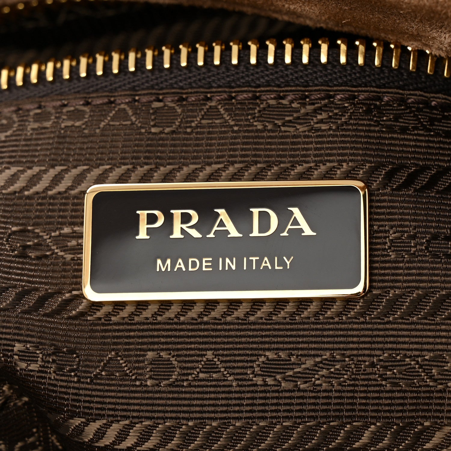 Prada Suede Extra Large Bonnie Shoulder Bag Cocoa Brown 6 of 10