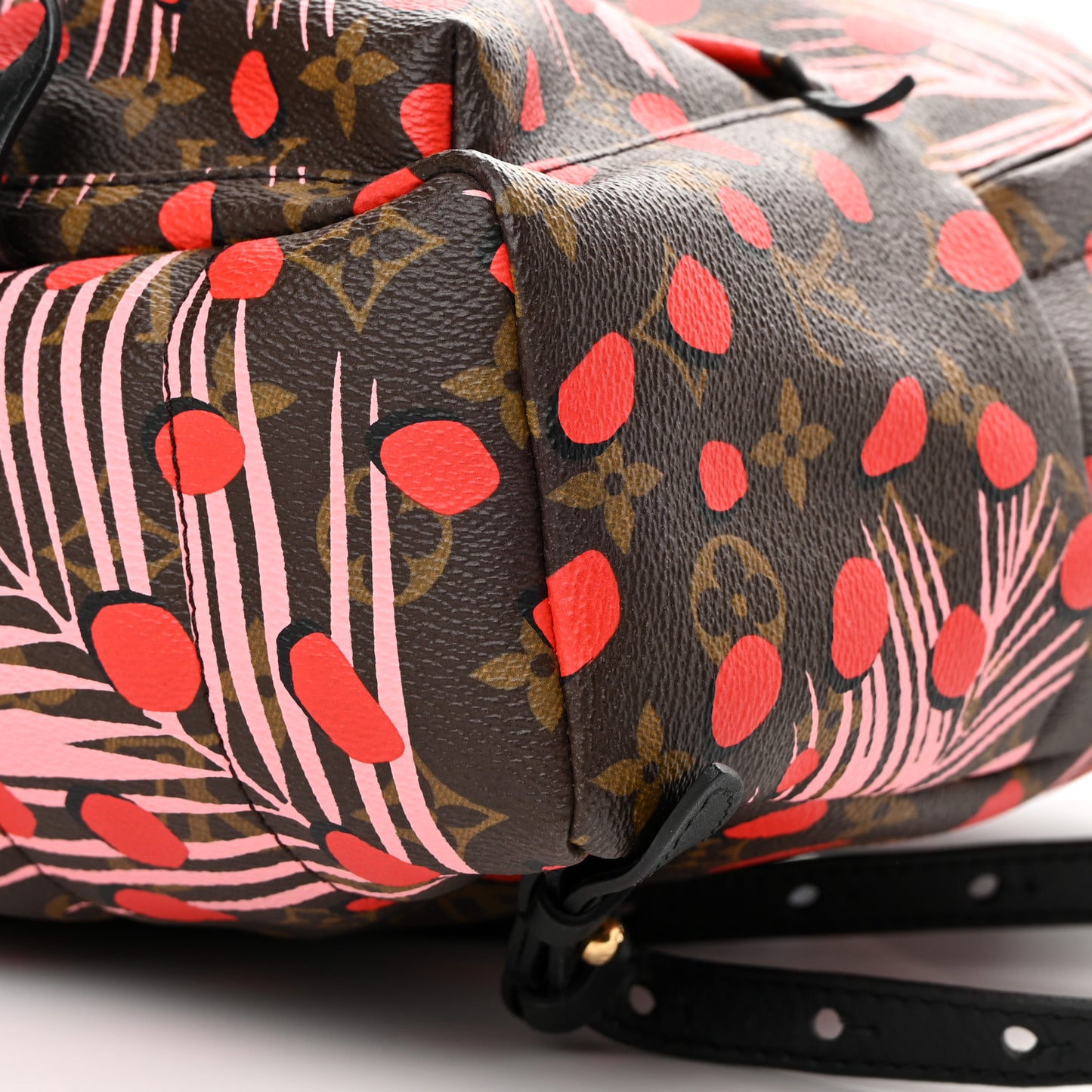 Monogram Jungle Dots Palm Springs Backpack PM Sugar Pink Poppy