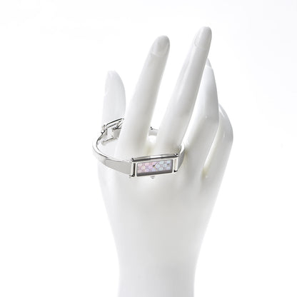 Gucci Stainless Steel Diamond Pink Mother of Pearl 12mm 1500L Horsebit Quartz Watch 2 of 6