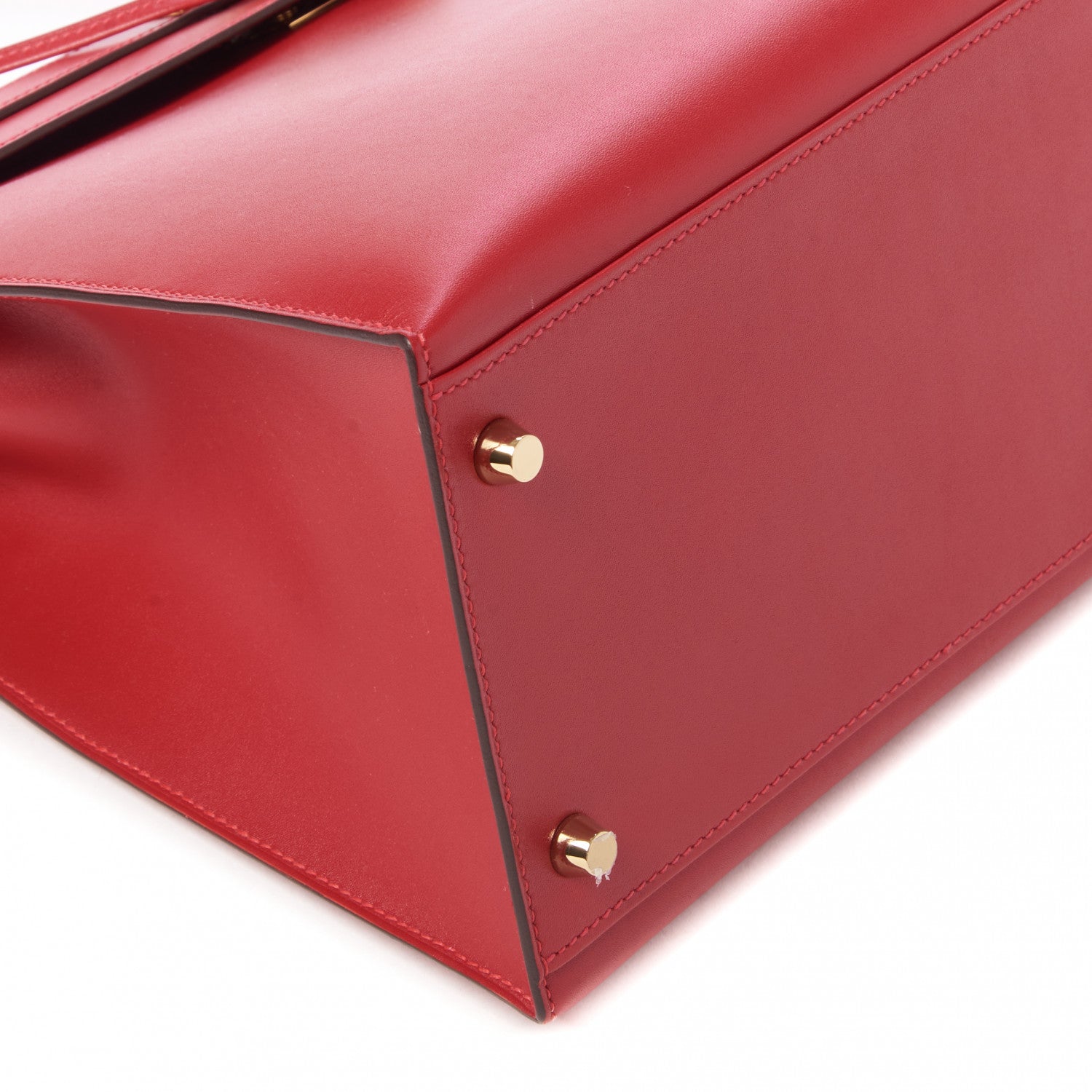 Hermes Tadelakt Kelly Sellier 35 Rouge Vif 6 of 31