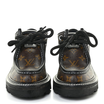 Louis Vuitton Monogram Calfskin Beaubourg Platform Derby Shoes 38 Brown 2 of 14