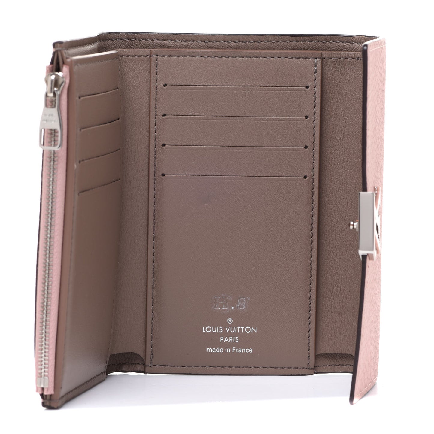 Taurillon Capucines Compact Wallet Magnolia