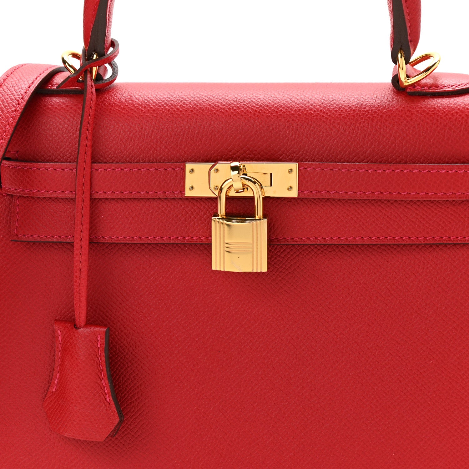 Hermes Epsom Kelly Sellier 25 Rouge Casaque 9 of 12