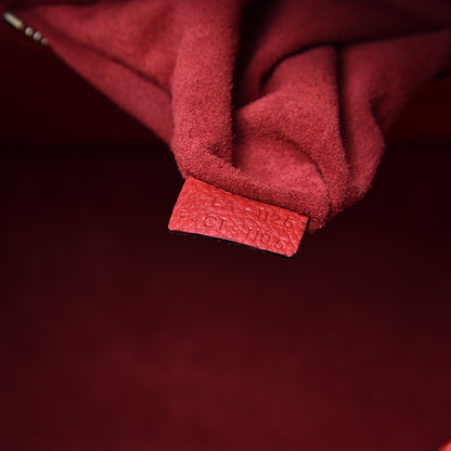 Celine Drummed Calfskin Micro Luggage Red 6 of 11