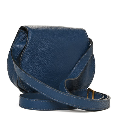 Chloe Calfskin Mini Marcie Round Crossbody Bag Royal Navy 3 of 11