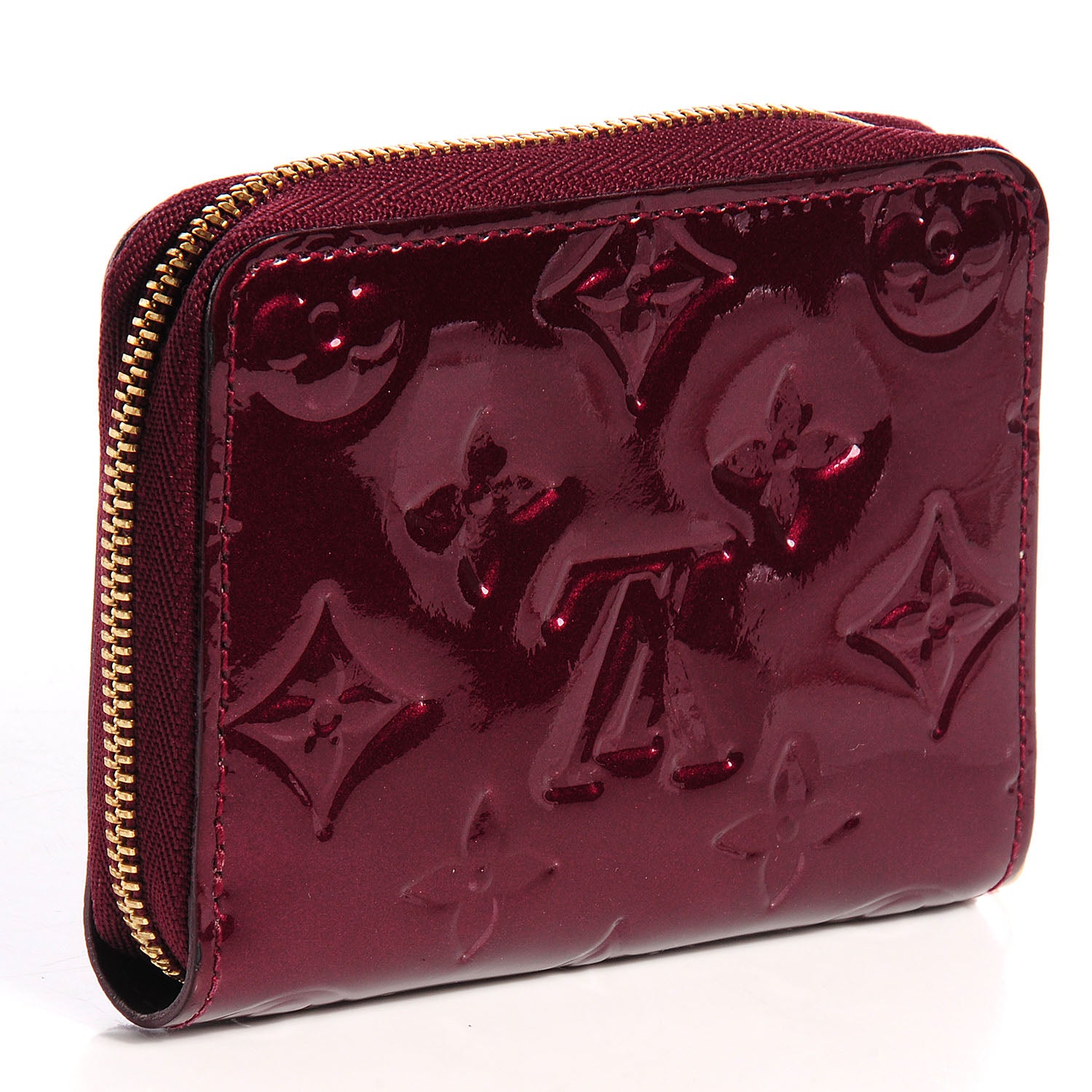 Louis Vuitton Vernis Zippy Coin Purse Wallet Rouge Fauviste 3 of 7