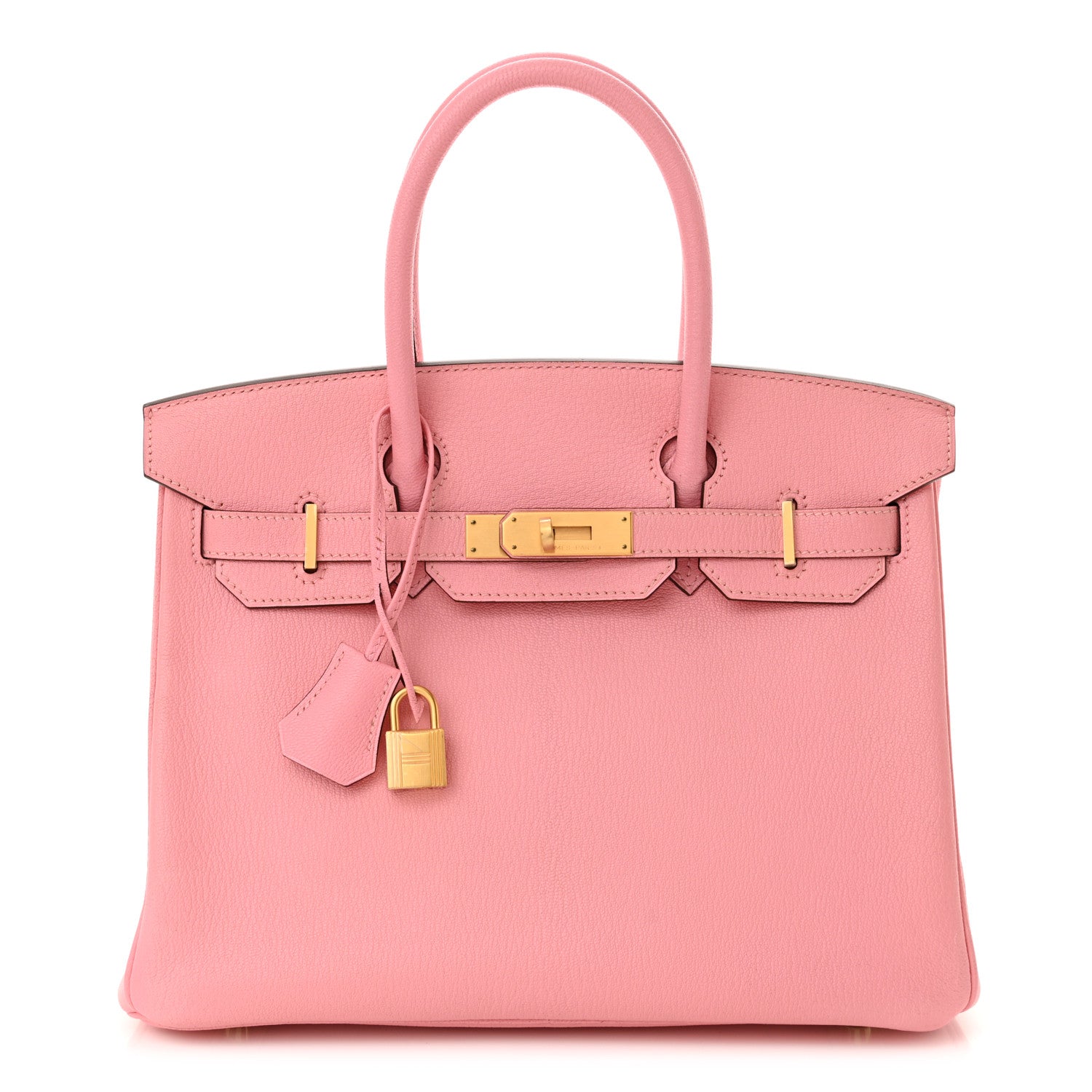 Hermes Chevre de Coromandel Horseshoe Birkin 30 Rose Confetti Fuchsia 1 of 17