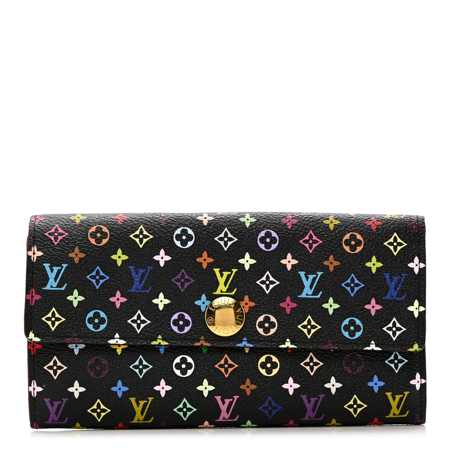 Louis Vuitton Monogram Multicolor Sarah Wallet Black Grenade 1 of 7