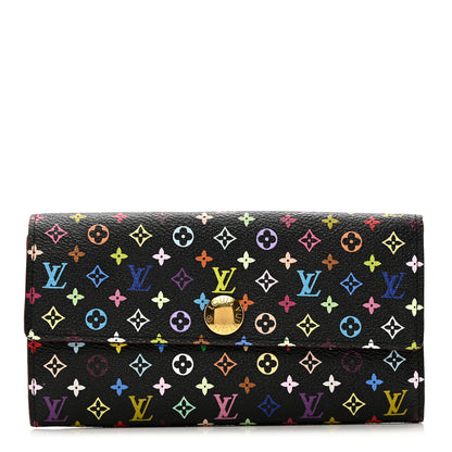 Louis Vuitton Monogram Multicolor Sarah Wallet Black Grenade 1 of 7