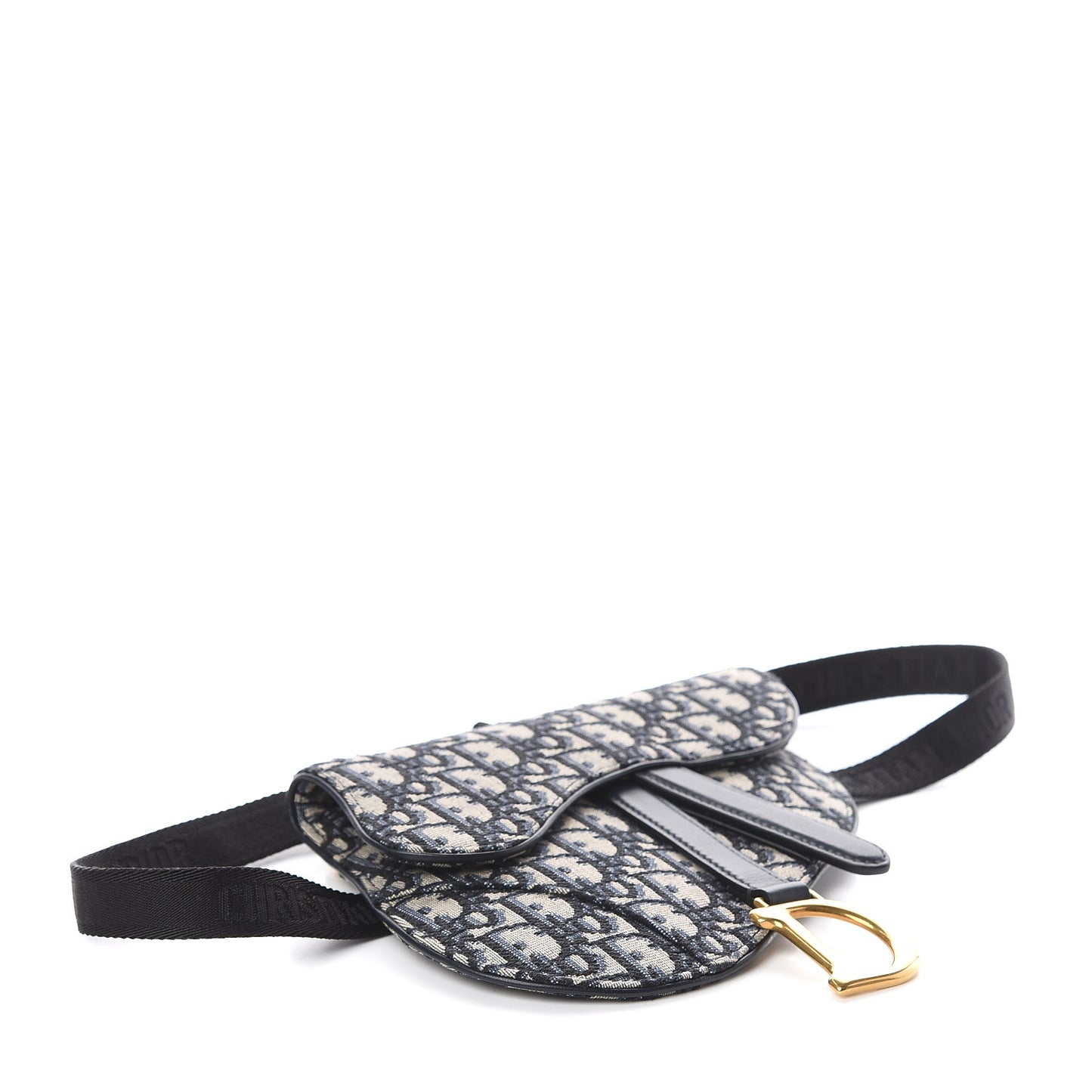 Oblique Saddle Belt Bag Blue