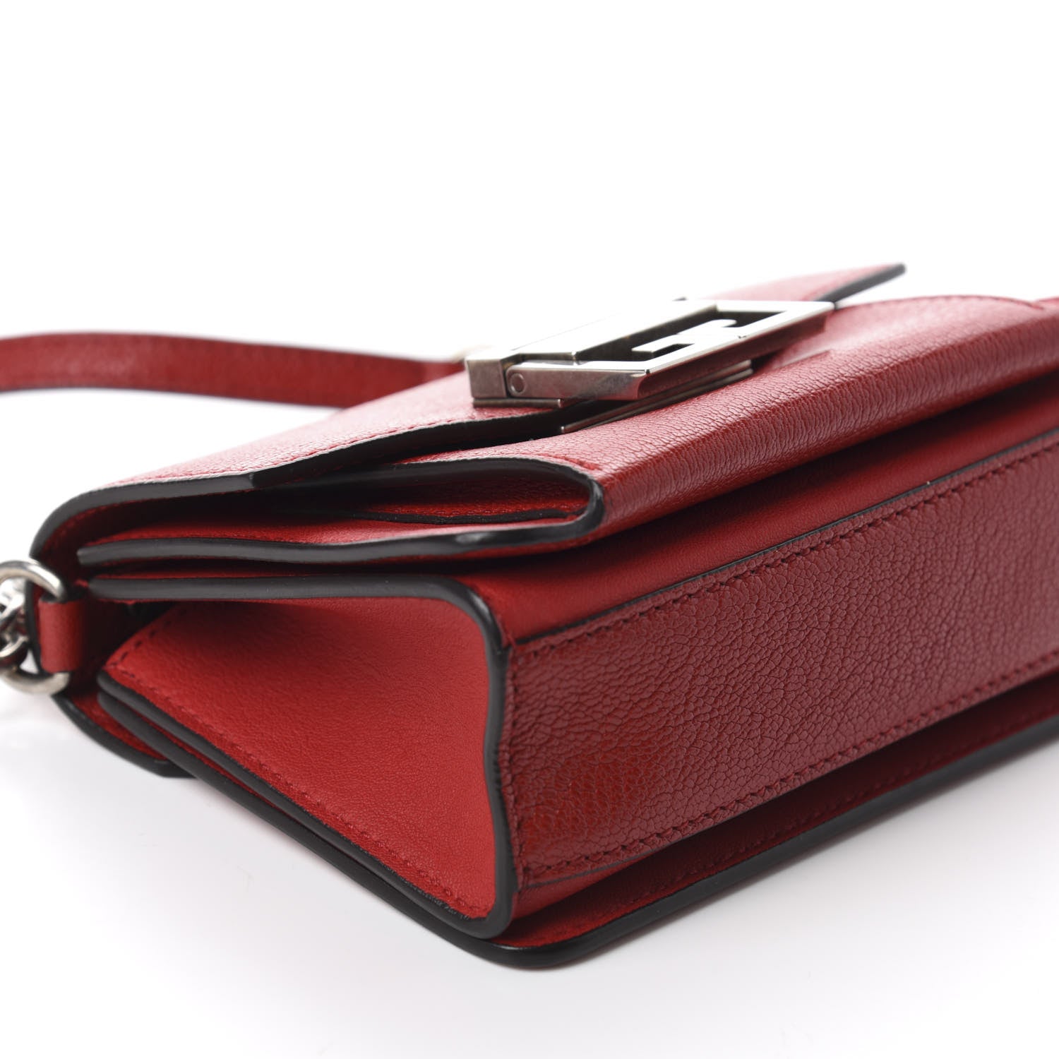 Givenchy Goatskin Mini GV3 Shoulder Bag Bright Red 6 of 10