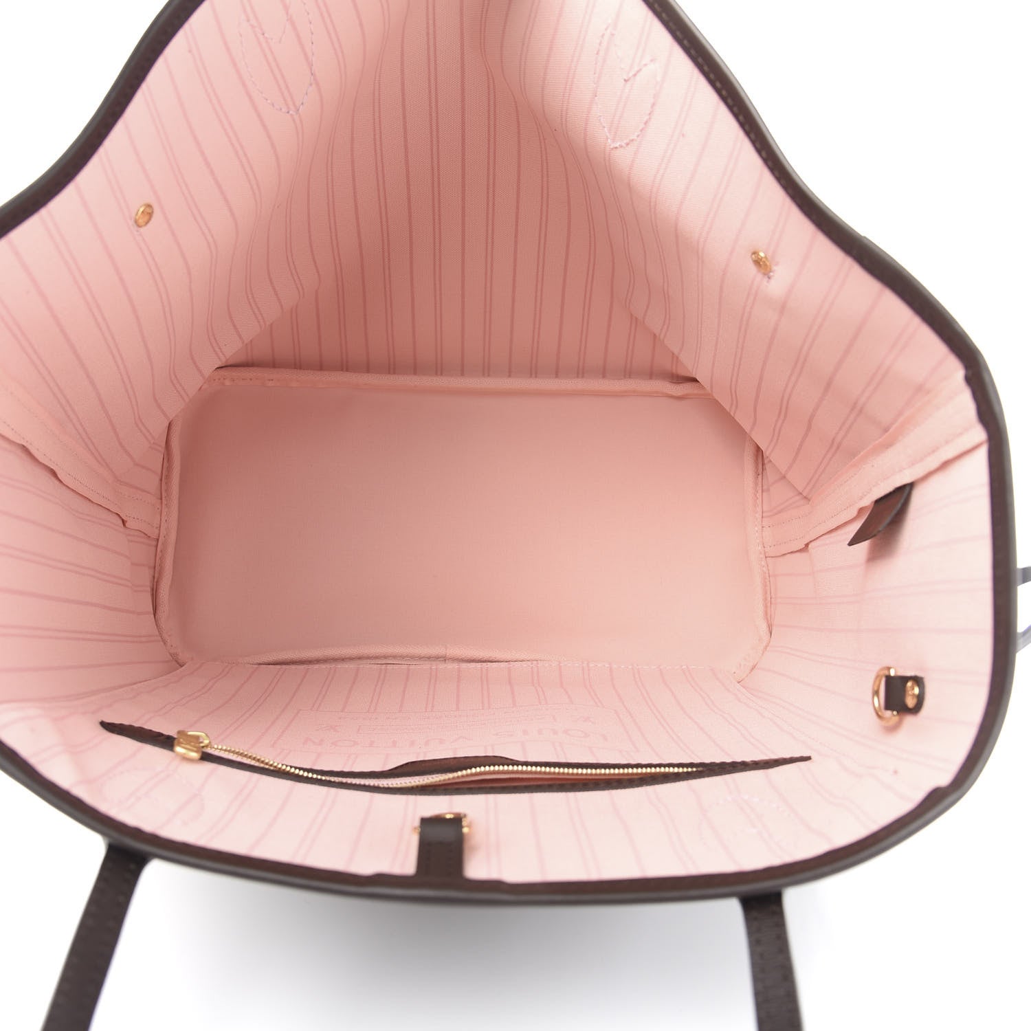 Louis Vuitton Damier Ebene Neo Neverfull MM Rose Ballerine 5 of 12