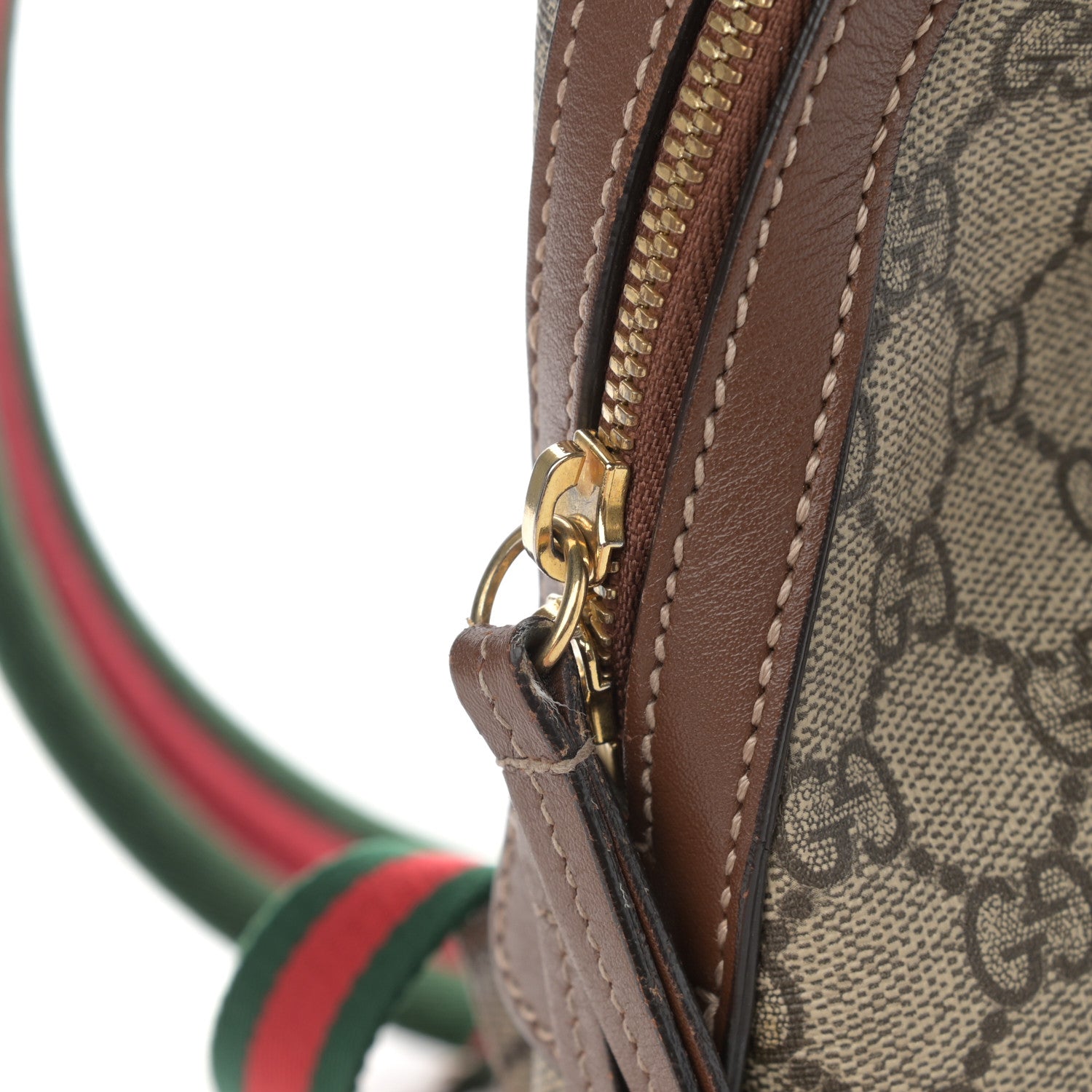 Gucci GG Supreme Monogram Web Butterfly Embroidered Small Day Backpack Red 15 of 15
