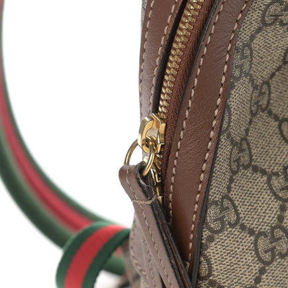 Gucci GG Supreme Monogram Web Butterfly Embroidered Small Day Backpack Red 15 of 15