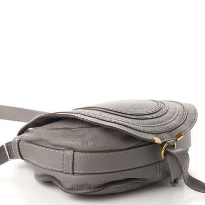 Chloe Calfskin Medium Marcie Round Crossbody Bag Cashmere Grey 4 of 10