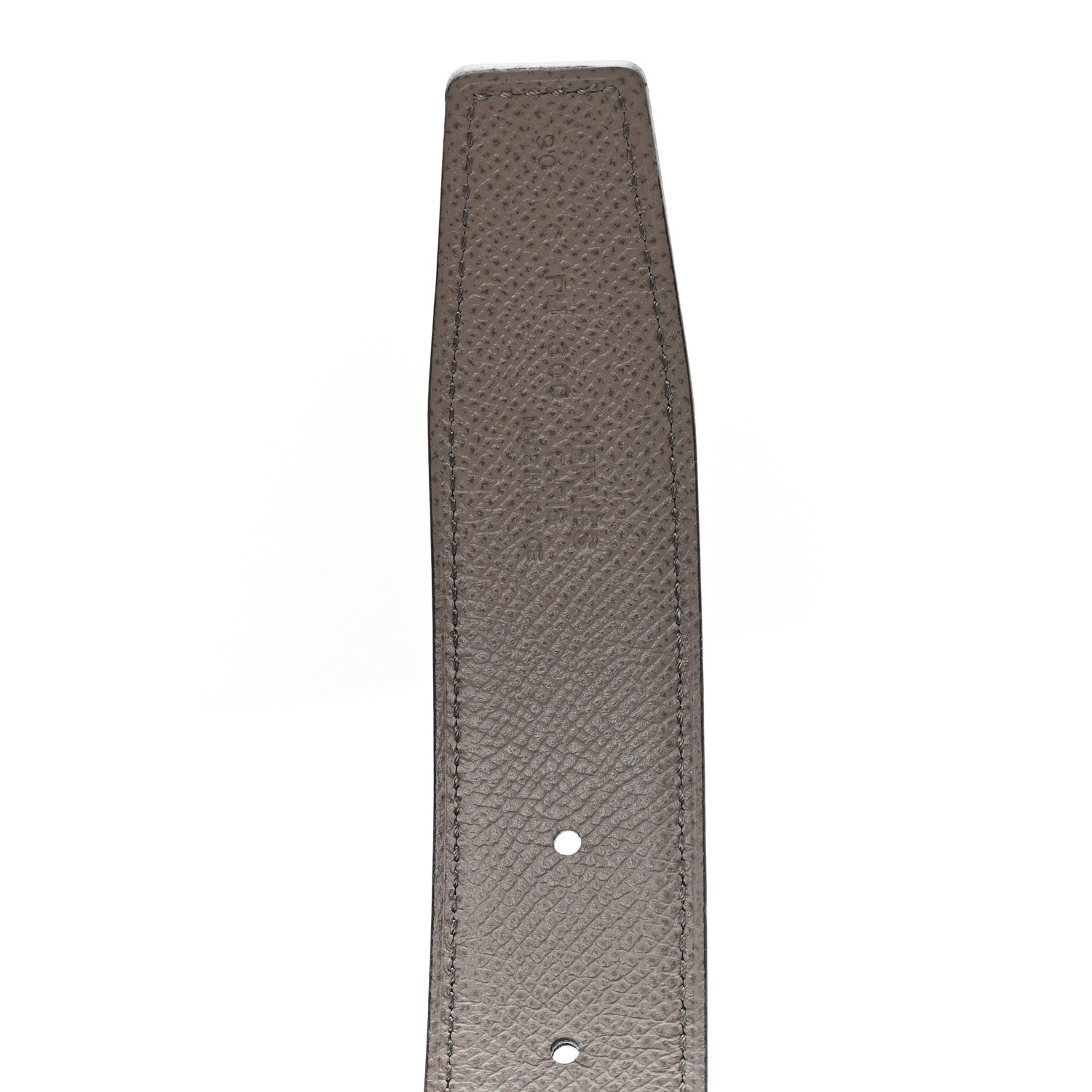 Hermes Epsom 32mm Guilloche H Belt 90 36 Bleu Obscur Etain 3 of 5