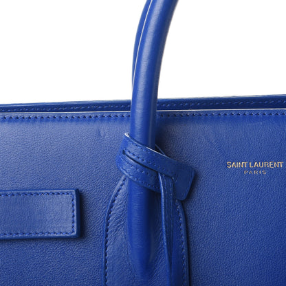 Saint Laurent Calfskin Small Sac De Jour Blue Majorelle 11 of 11