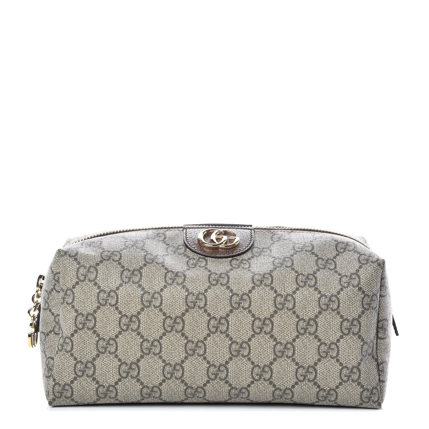 Gucci Soft GG Supreme Monogram Calfskin Large Ophidia Cosmetic Case Beige Ebony New Acero 1 of 10
