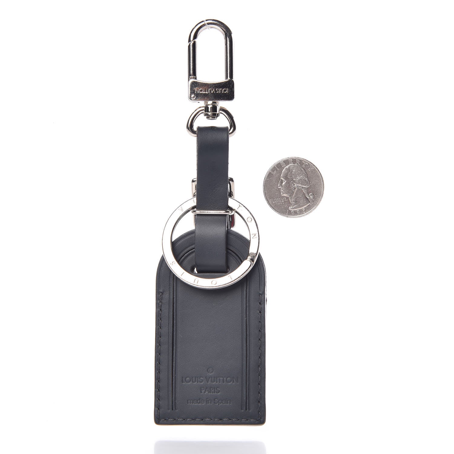 Louis Vuitton Epi My Travel Tag Bag Charm and Key Holder Navy Stripes 2 of 3