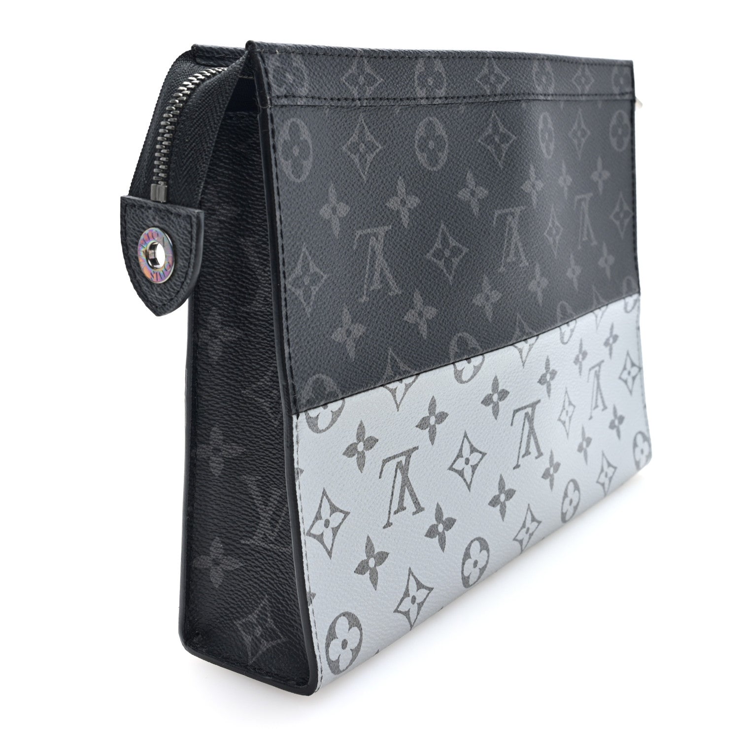 Louis Vuitton Monogram Eclipse Split Pochette Voyage MM 3 of 7