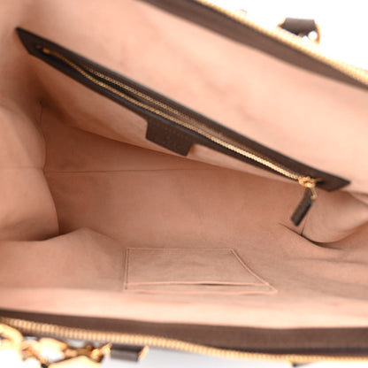 Gucci GG Supreme Monogram Web Medium Ophidia Tote Bag Brown 5 of 11