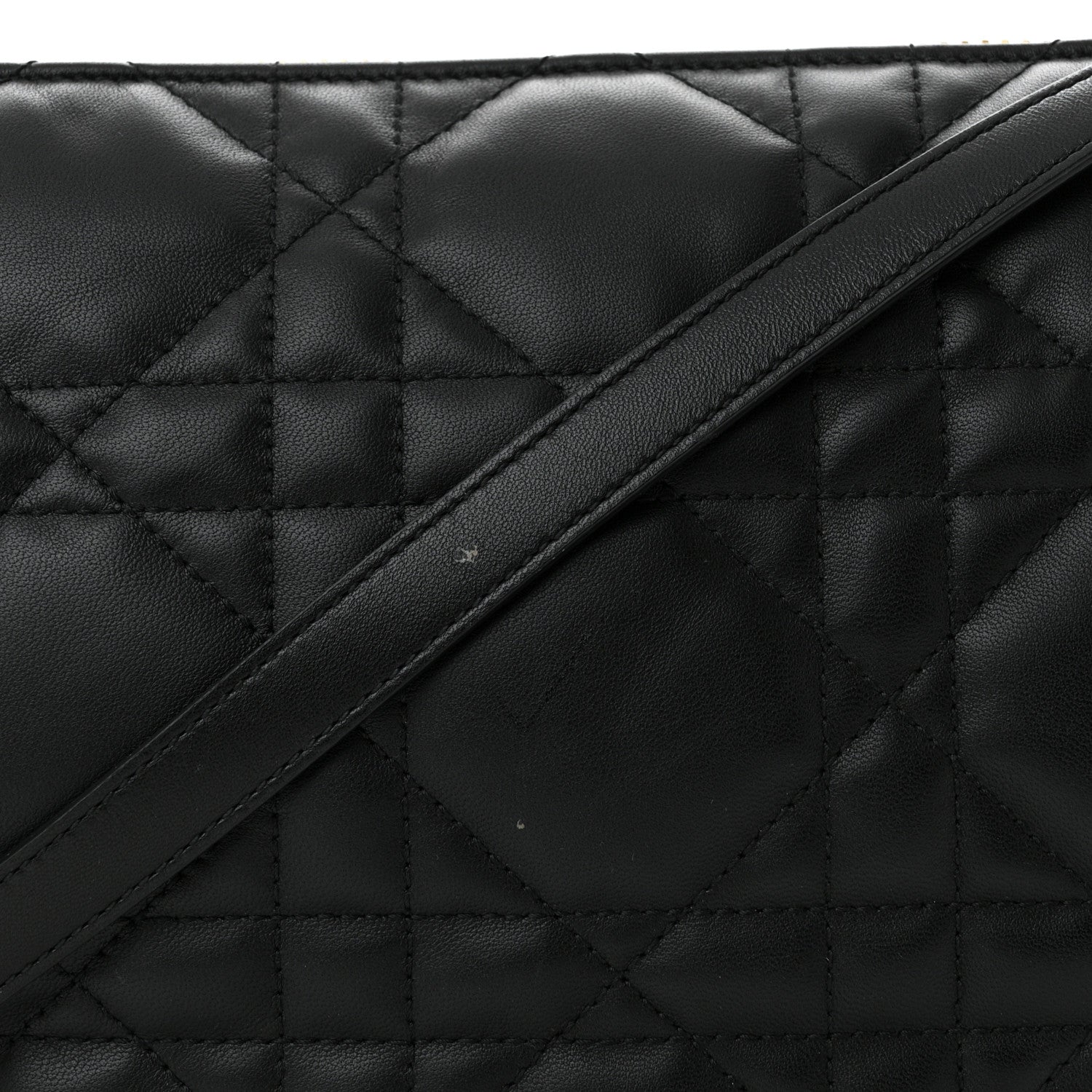 Christian Dior Lambskin Cannage Medium Dior Vibe Hobo Bag Black 8 of 11