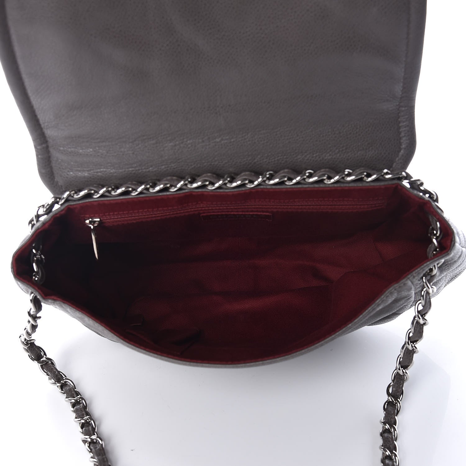 Chanel Caviar Large Half Moon Flap Taupe 5 of 10