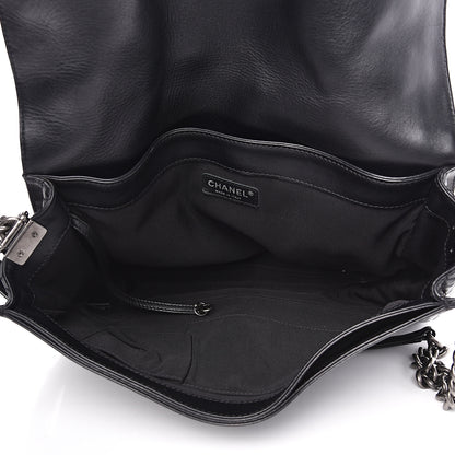 Chanel Calfskin Enchained XL Boy Flap Black 4 of 13