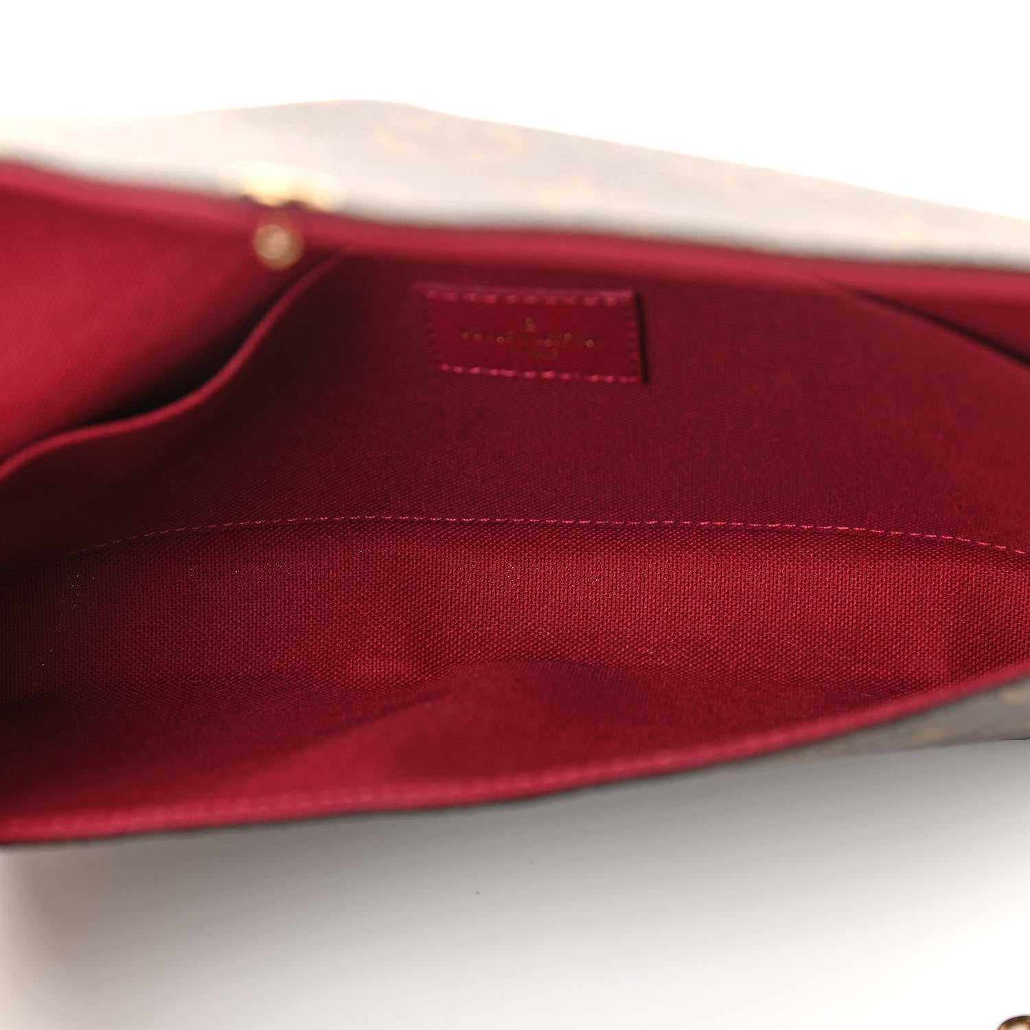 Louis Vuitton Monogram Pochette Felicie Chain Wallet Fuchsia 5 of 11