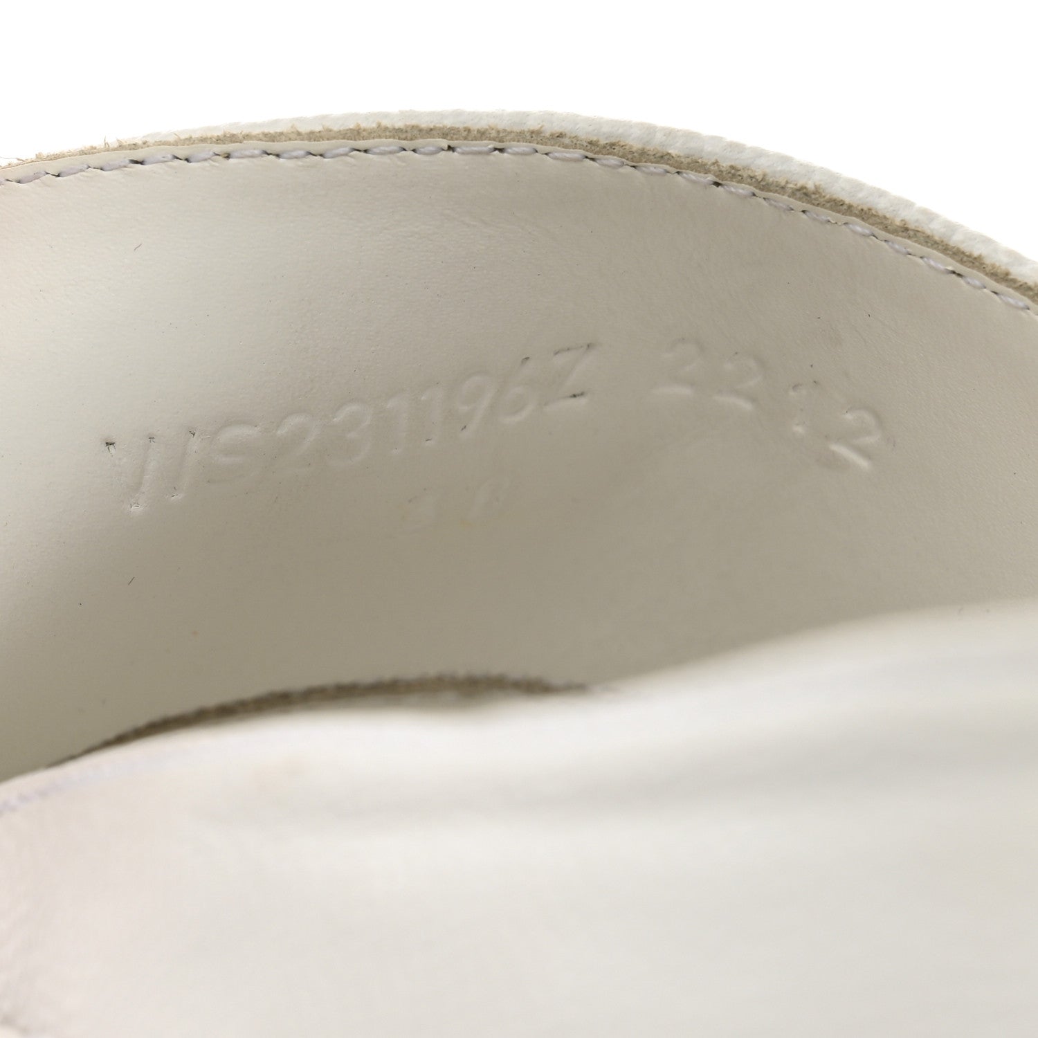 Hermes Calfskin Womens Gatsby Loafers 38 White 5 of 8