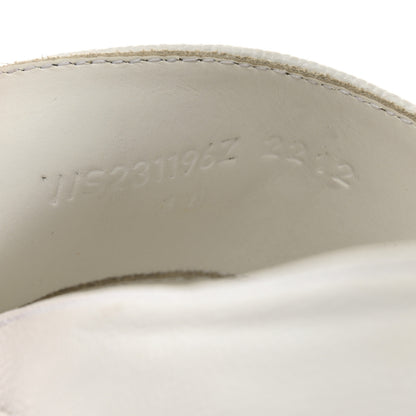 Hermes Calfskin Womens Gatsby Loafers 38 White 5 of 8