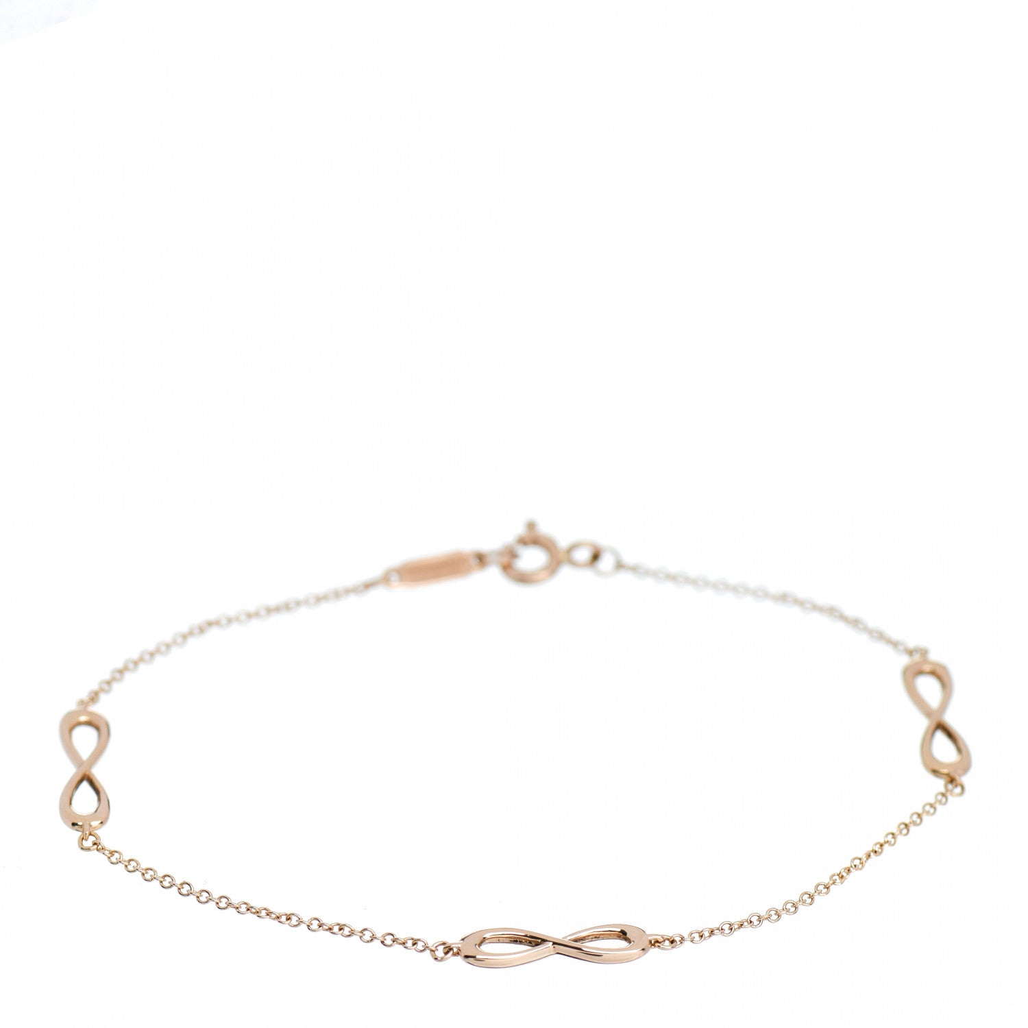 Tiffany 18K Rose Gold Infinity Endless Bracelet 1 of 4