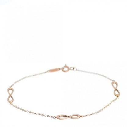 Tiffany 18K Rose Gold Infinity Endless Bracelet 1 of 4