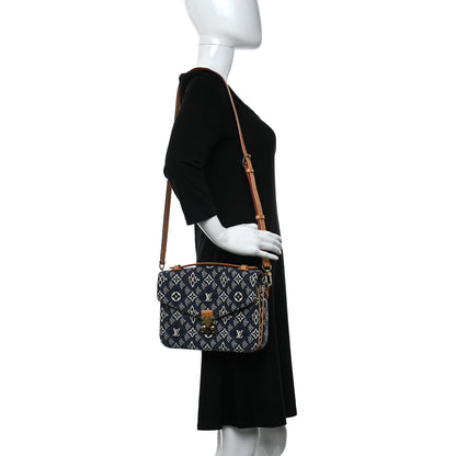 Louis Vuitton Jacquard Since 1854 Pochette Metis Blue 2 of 9