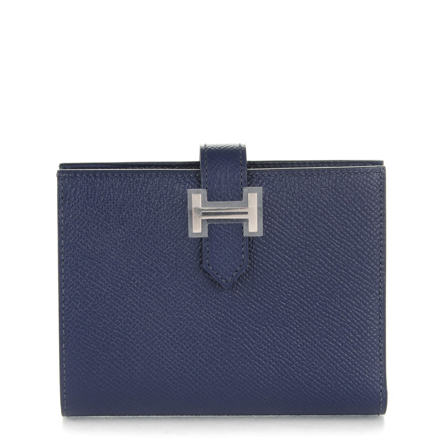 Hermes Epsom Bearn Compact Wallet Bleu Saphir 1 of 9