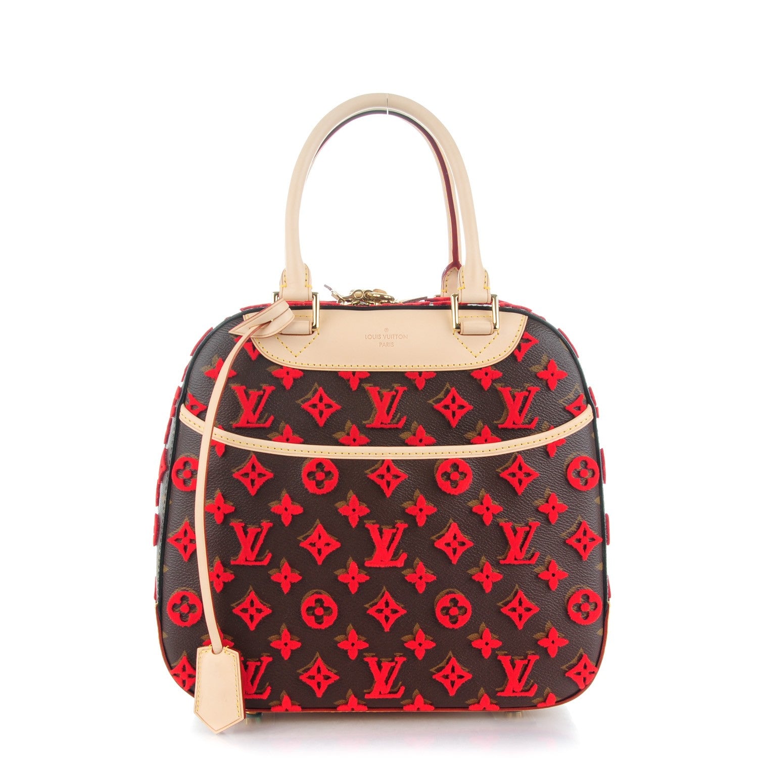 Louis Vuitton Monogram Tuffetage Deauville Cube Red 1 of 7
