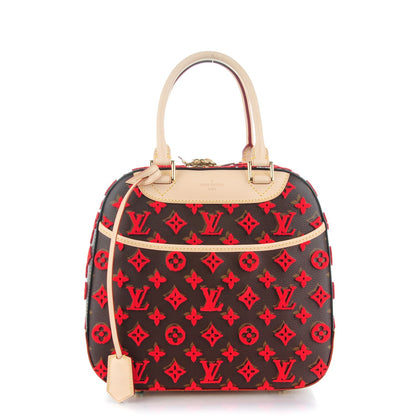 Louis Vuitton Monogram Tuffetage Deauville Cube Red 1 of 7