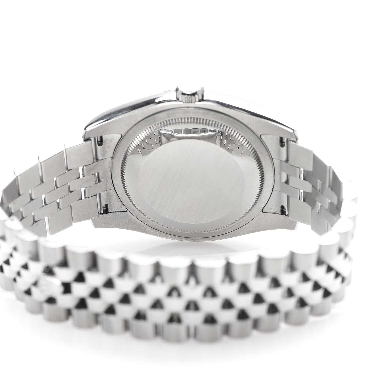 Rolex Stainless Steel 18K White Gold Diamond Black Mother of Pearl 36mm Oyster Perpetual Datejust Watch 116234 6 of 9