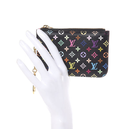 Louis Vuitton Monogram Multicolor Key Pouch Black Grenade 2 of 7