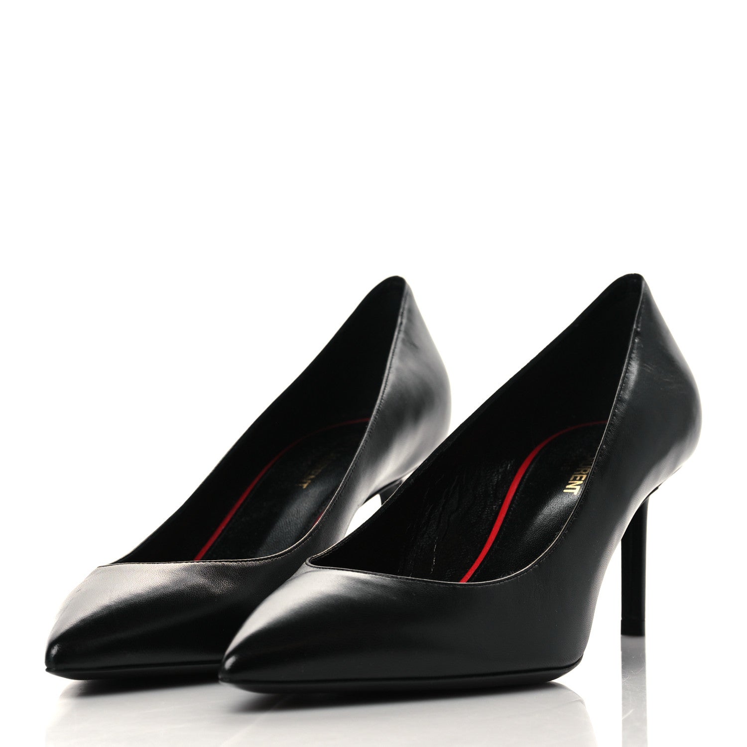 Saint Laurent Calfskin Anja 85 Pumps 39.5 Black 3 of 9