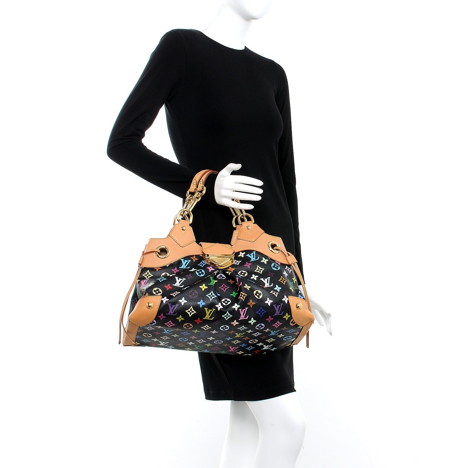 Louis Vuitton Monogram Multicolor Ursula Black 2 of 11