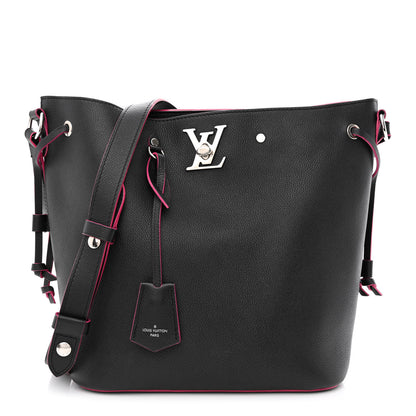 Louis Vuitton Calfskin Lockme Bucket Black 1 of 11