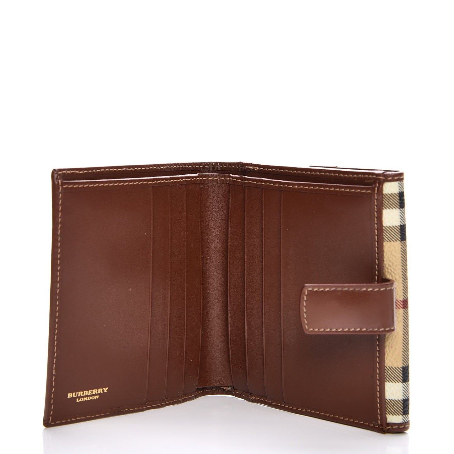 Haymarket Check Compact Wallet Brown