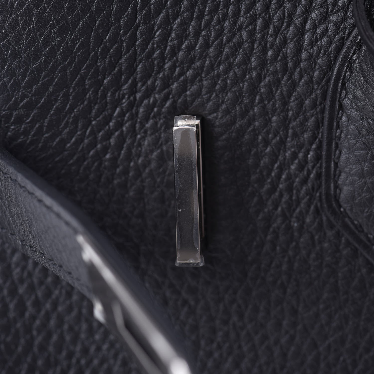 Hermes Togo Horseshoe Birkin 30 Black Etoupe 12 of 33