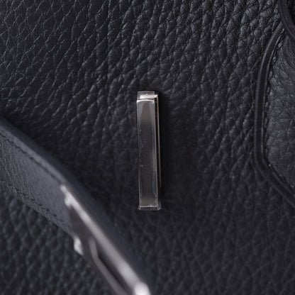 Hermes Togo Horseshoe Birkin 30 Black Etoupe 12 of 33